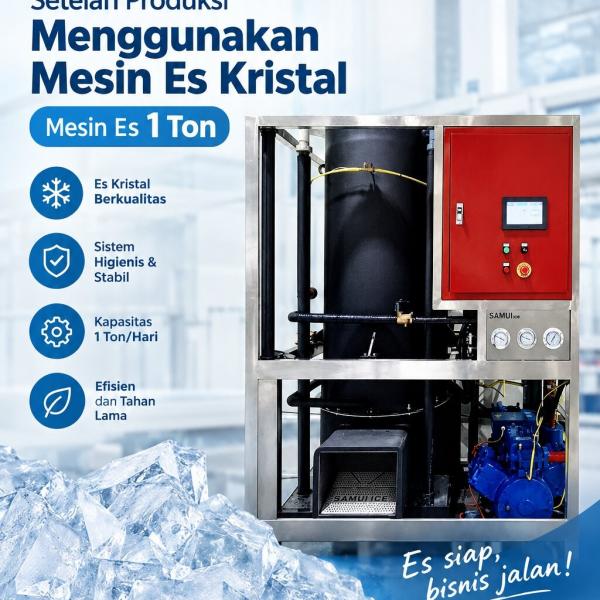Kebutuhan Penyimpanan Es Setelah Produksi Menggunakan Mesin Es Kristal